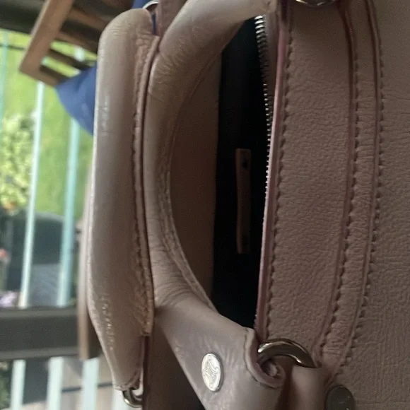 Beautiful Soft Celine Pink Leather Boogie Bag Silver Logo w/Dustbag + Tags - Picture 8 of 15